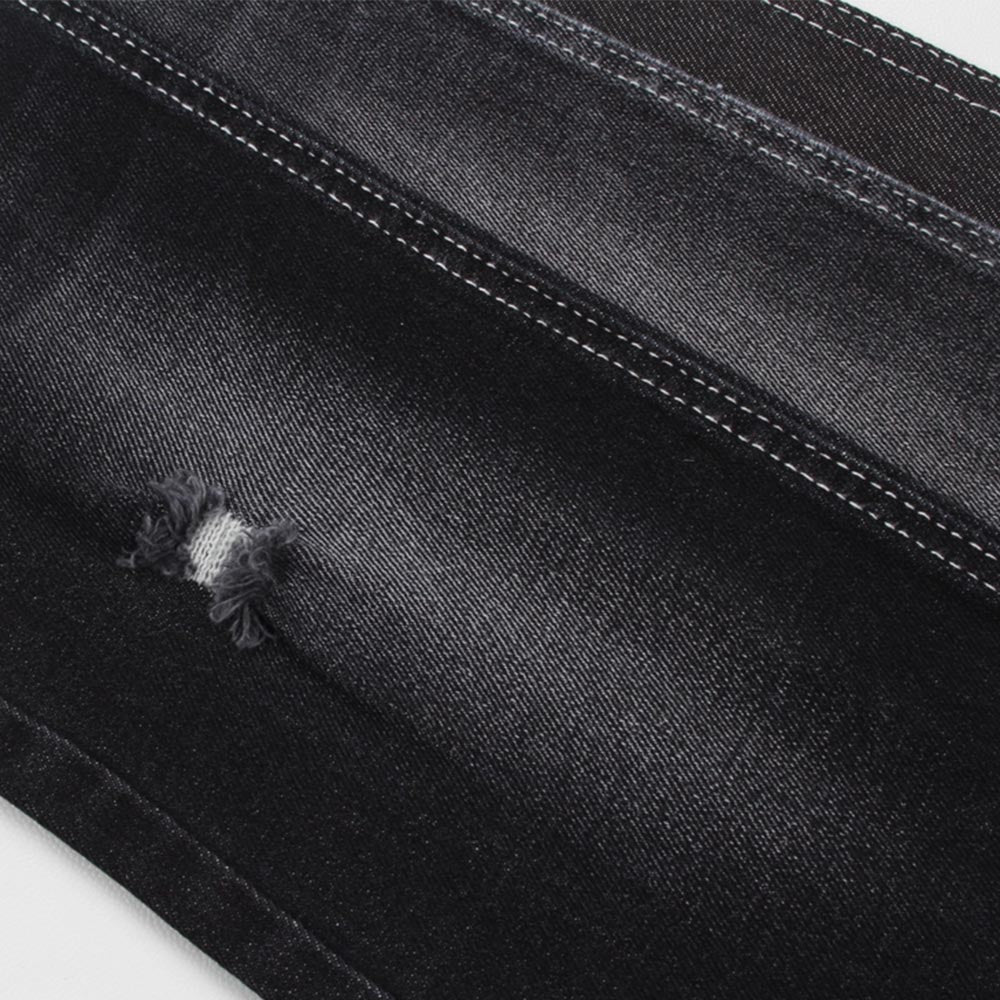 Stretch Denim Fabric Black Color For Man Jeans 11.5 Oz
