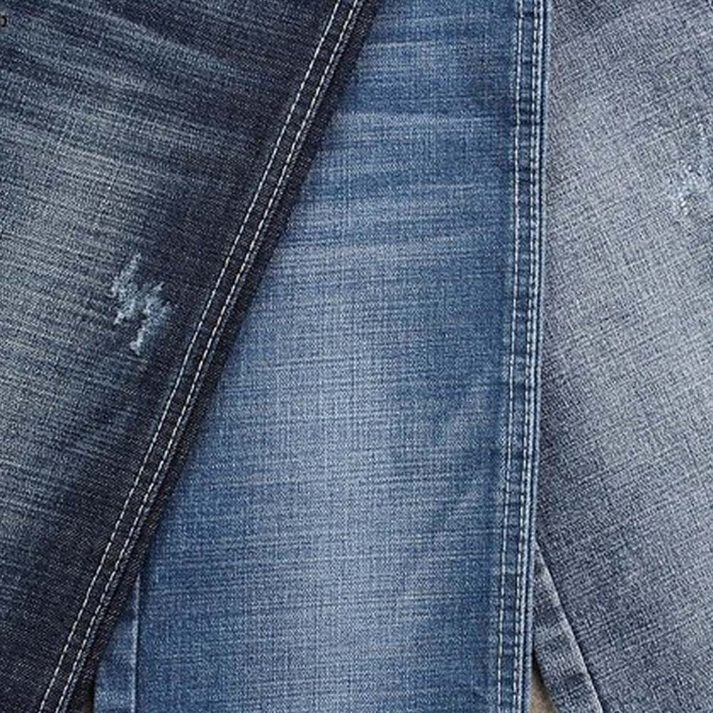 Denim Fabric With Crosshatch Dark Blue 12.7 OZ