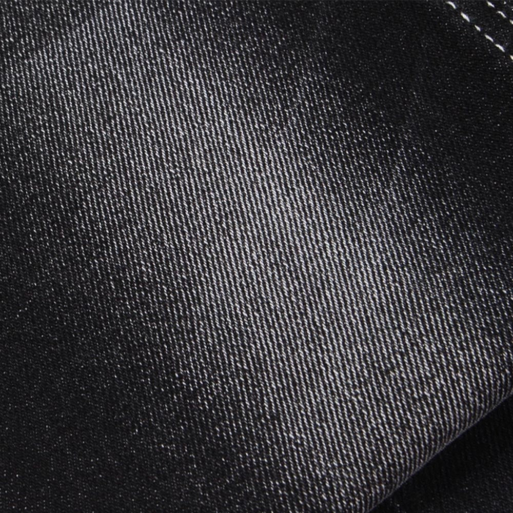 Stretch Denim Fabric Black Color For Man Jeans 11.5 Oz