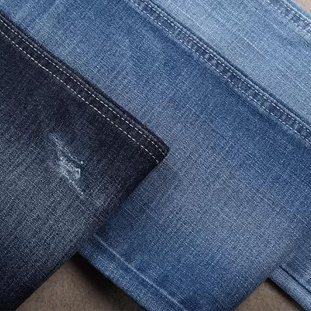 Denim Fabric Stretch Crosshatch Cotton Spandex Jeans Fabrics