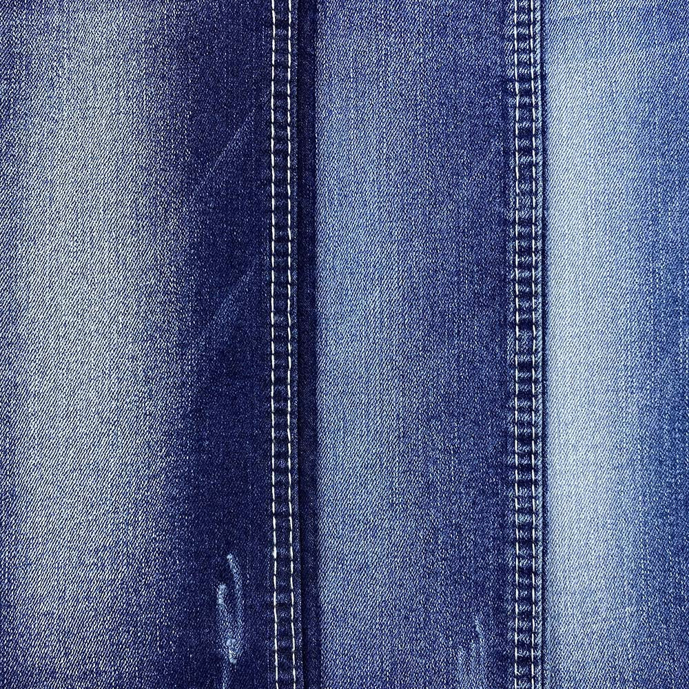 Blue Woven Denim Fabric Modern Popular Chambray