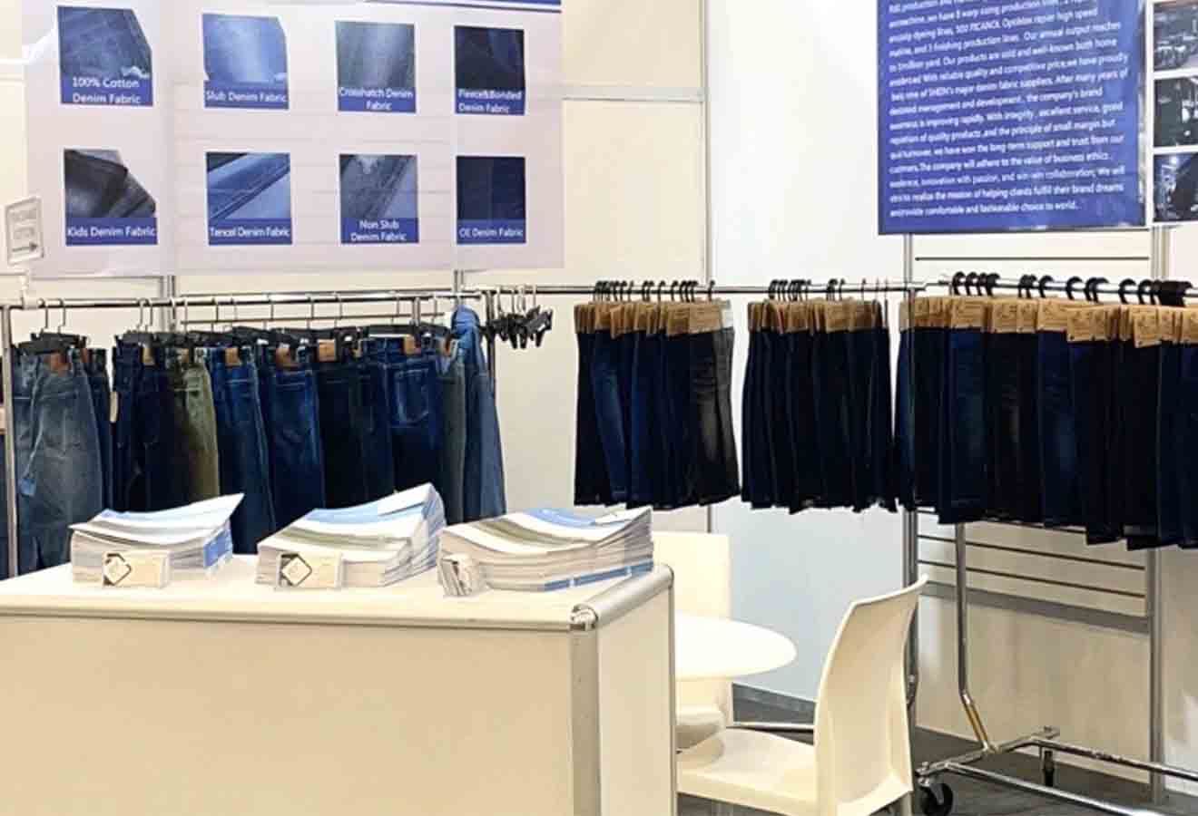 shanghai Exhibition-denim fabric by the yard -china manufactured