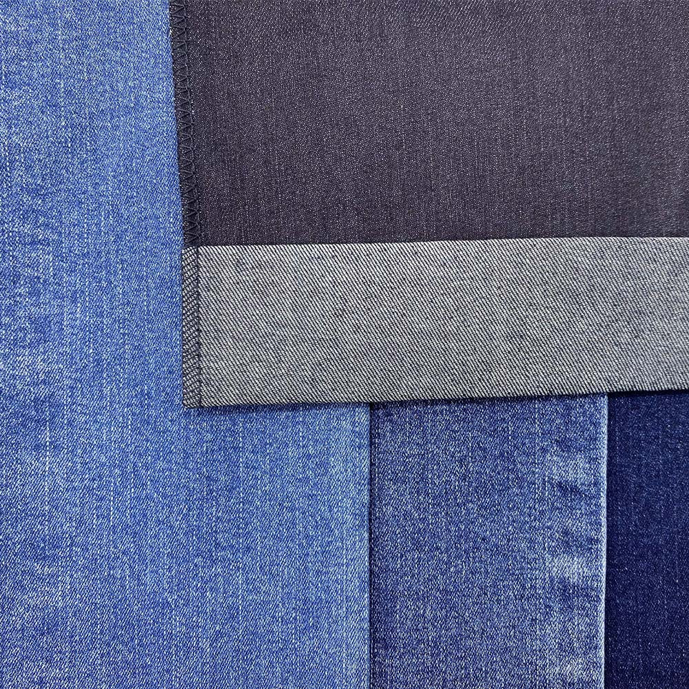 Blue Woven Denim Fabric Modern Popular Chambray