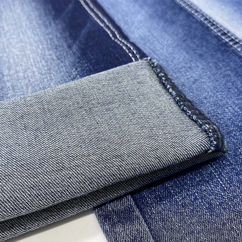 Blue Woven Denim Fabric Modern Popular Chambray